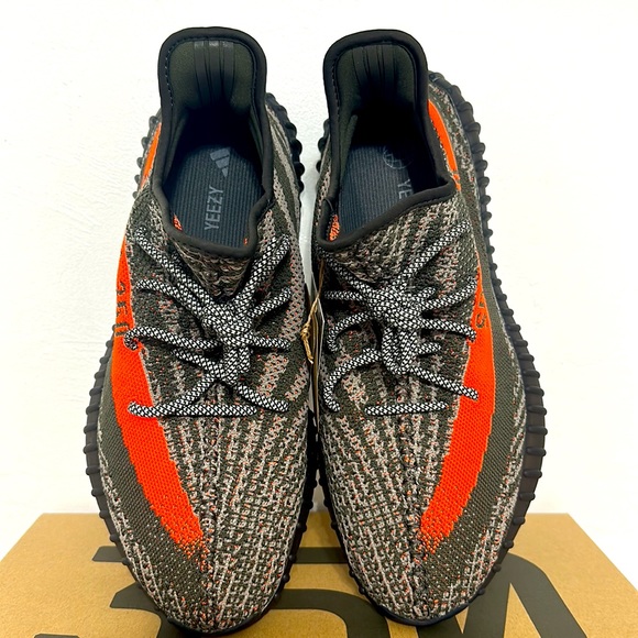 1-Yeezy Boost 350 V2 Carbel/Steel Gray/Solar Red Style#HQ7045, Shoe/Sneaker, 12 - Picture 6 of 17